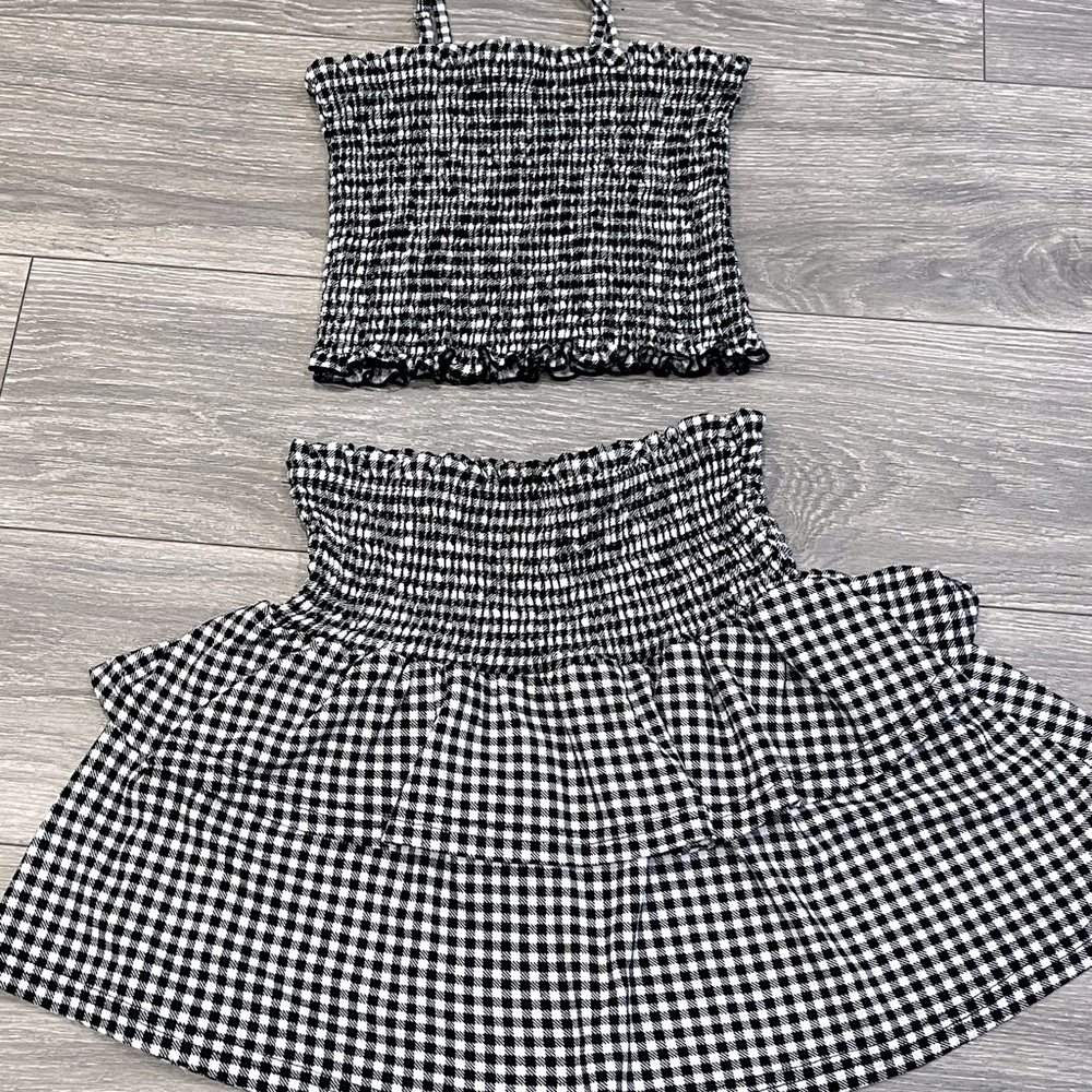 JOLIE & JOY Girls Smocked Top & Skirt Set